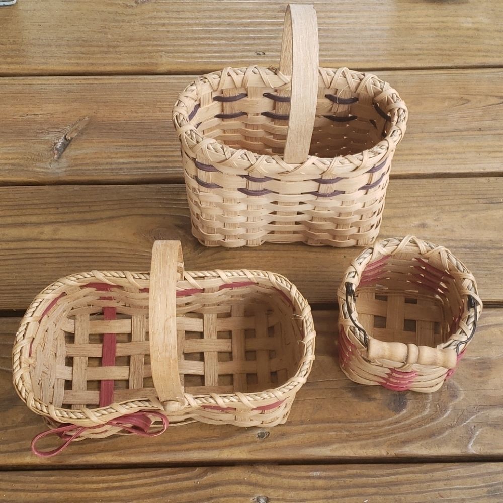 Hand Weaved baskets (set of 3)